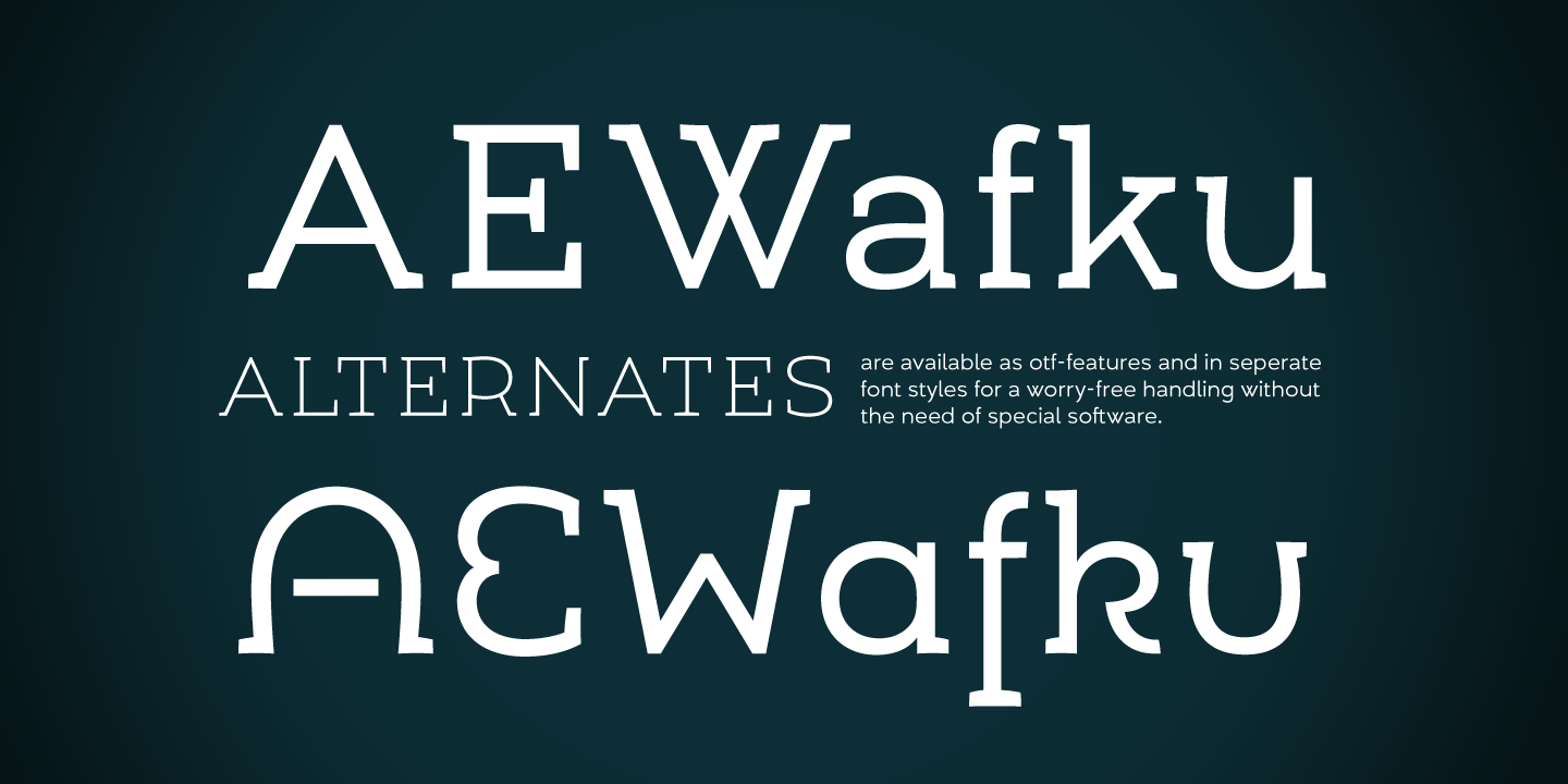Example font Umba Slab Alt #5